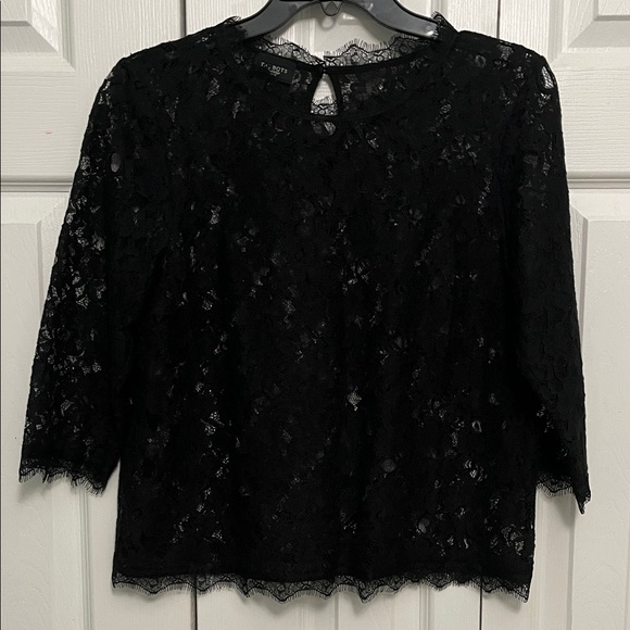 Talbots Tops - Talbots 8P Elegant Black Lace Women's Top